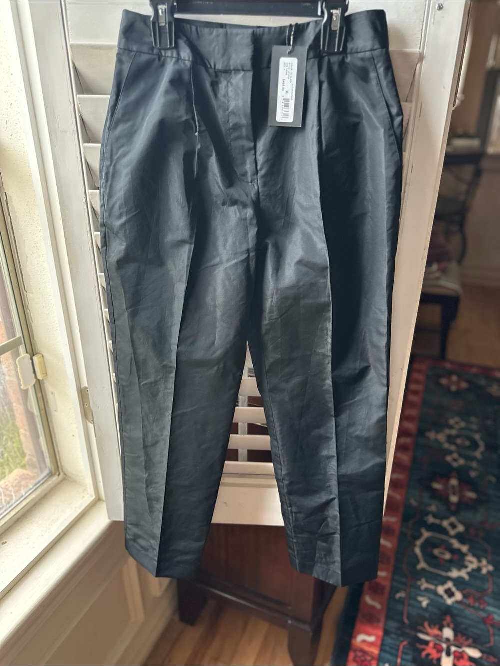 Emanuel Ungaro Black High-Waist Pleated Women's Trousers